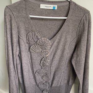 Anthropologie Sparrow Sparkle Fan Cardigan Sweater